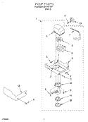PUMP Diagram and Parts List for O54CAE1610  Whirlpool Ice Maker