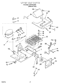 UPPER UNIT Diagram and Parts List for KSSS42QJX00  KitchenAid Refrigerator