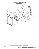 CONTROL PANEL Diagram and Parts List for MH6700XV1  Whirlpool Microwave