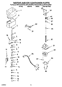 MOTOR AND ICE CONTAINER PARTS Diagram and Parts List for KSRA22CNSS00  KitchenAid Refrigerator