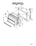 FREEZER DOOR Diagram and Parts List for 4ET18GKXWW00  Whirlpool Refrigerator