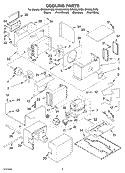 COOLING Diagram and Parts List for GR556LRKT0  Whirlpool Range