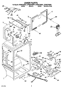 LINER PARTS Diagram and Parts List for GT2MHTXRQ01  Whirlpool Refrigerator