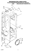 REFRIGERATOR LINER PARTS Diagram and Parts List for ES2FHAXSL01  Whirlpool Refrigerator