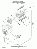 ICEMAKER PARTS Diagram and Parts List for BRS70FRANA00  Whirlpool Refrigerator