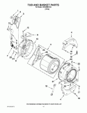 Part Location Diagram of W10312454 Whirlpool TUB-OUTER