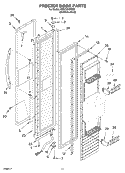 FREEZER DOOR PARTS Diagram and Parts List for KSSC36QKS02  KitchenAid Refrigerator