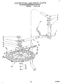 UPPER WASH AND RINSE Diagram and Parts List for KUDA230YAL2  KitchenAid Dishwasher