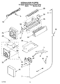 ICE MAKER, OPTIONAL Diagram and Parts List for KSRB25FKSS00  KitchenAid Refrigerator