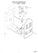 REAR CHASSIS, LIT/OPTIONAL Diagram and Parts List for KERC500EWH4  KitchenAid Range