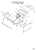 TOP VENTING Diagram and Parts List for KEMS308GBL0  KitchenAid Microwave Oven Combo