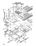 Part Location Diagram of LIT2158676 Whirlpool Service & Wiring Sheet