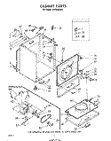 Part Location Diagram of 690849 Whirlpool Cabinet (Coffee)