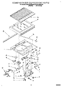 COMPARTMENT SEPARATOR Diagram and Parts List for KTHD18KBWH00  Whirlpool Refrigerator
