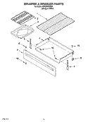 DRAWER & BROILER PARTS Diagram and Parts List for 4RF302BXKQ0  Whirlpool Range