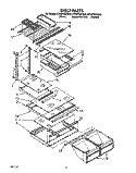 SHELF Diagram and Parts List for ET20PKXZN00  Whirlpool Refrigerator
