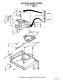 MACHINE BASE PARTS Diagram and Parts List for QCAM2730YQ0  Whirlpool Washer