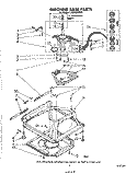 MACHINE BASE Diagram and Parts List for LA5500XPW6  Whirlpool Washer