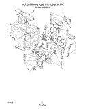 MAGNETRON AND AIR FLOW Diagram and Parts List for MH6700XV1  Whirlpool Microwave