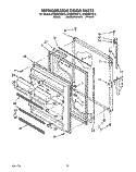 REFRIGERATOR DOOR, LIT/OPTIONAL Diagram and Parts List for ET20ZKXZW10  Whirlpool Refrigerator