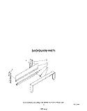 BACKGUARD Diagram and Parts List for SF305EERW2  Whirlpool Range