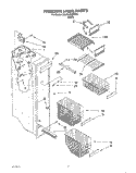 FREEZER LINER Diagram and Parts List for 3XARG499WP00  Whirlpool Refrigerator