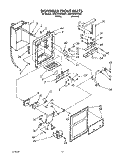 DISPENSER FRONT Diagram and Parts List for 8ED22DQXAN01  Whirlpool Refrigerator