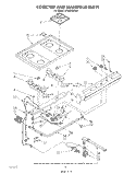 COOK TOP AND MANIFOLD , LITERATURE Diagram and Parts List for SF3020SRW5  Whirlpool Range