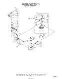 WATER PUMP Diagram and Parts List for LA9800XKW1  Whirlpool Washer