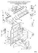 Part Location Diagram of WP3149253 Whirlpool Screw