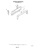 BACKGUARD Diagram and Parts List for FGP315VW1  Roper Range