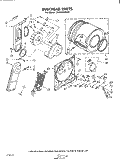SECTION Diagram and Parts List for LE3000XMW0  Whirlpool Dryer