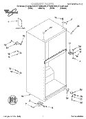 CABINET, LITERATURE Diagram and Parts List for ET14JMYJN00  Whirlpool Refrigerator