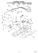 CONTROL Diagram and Parts List for KSRS25CKSS01  KitchenAid Refrigerator