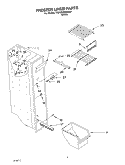 FREEZER LINER PARTS Diagram and Parts List for 7ED5GHGXMQ00  Whirlpool Refrigerator