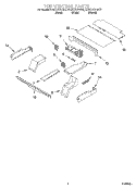 TOP VENTING, OPTIONAL Diagram and Parts List for KEBC107HWH2  KitchenAid Wall Oven