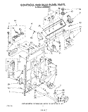 CONTROLS AND REAR PANEL Diagram and Parts List for LA5580XSW3  Whirlpool Washer