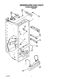 REFRIGERATOR LINER Diagram and Parts List for 8ED25DQXXN01  Whirlpool Refrigerator