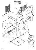 UNIT PARTS Diagram and Parts List for IKT195300  Inglis Refrigerator