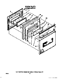 DOOR Diagram and Parts List for RS675PXV2  Whirlpool Range
