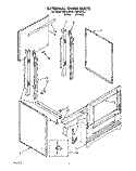 EXTERNAL OVEN Diagram and Parts List for FEP310VL1  Roper Range