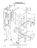 CABINET Diagram and Parts List for ET18JMYSN0C  Whirlpool Refrigerator
