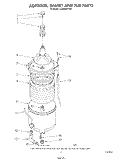 AGITATOR, BASKET AND TUB Diagram and Parts List for LC4900XTN0  Whirlpool Washer