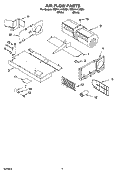 AIR FLOW PARTS Diagram and Parts List for YMH1141XMQ1  Whirlpool Microwave