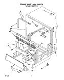 FRAME AND TANK Diagram and Parts List for KUDI22HWWH0  KitchenAid Dishwasher
