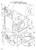 SECTION Diagram and Parts List for 3LER5434DN0  Whirlpool Dryer