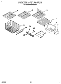 FREEZER SHELF Diagram and Parts List for KSSS48MBX01  KitchenAid Refrigerator