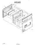 DOOR Diagram and Parts List for KEBI100VBL1  KitchenAid Wall Oven