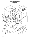 TUB ASSEMBLY, LIT/OPTIONAL Diagram and Parts List for WU1000Y1  Roper Dishwasher