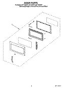 Part Location Diagram of 8206398 Whirlpool DOOR/MW